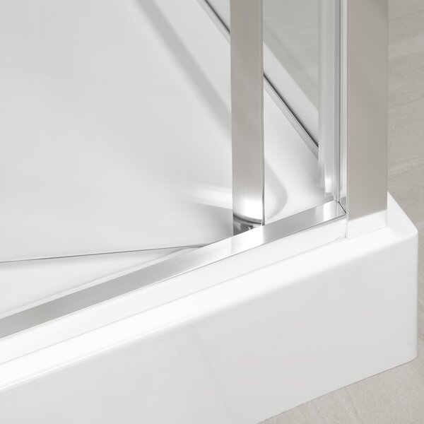 Novoterm Zalamovacie sprchové dvere NV-Solid DH CHR 80, chróm/transparent - bez vaničky