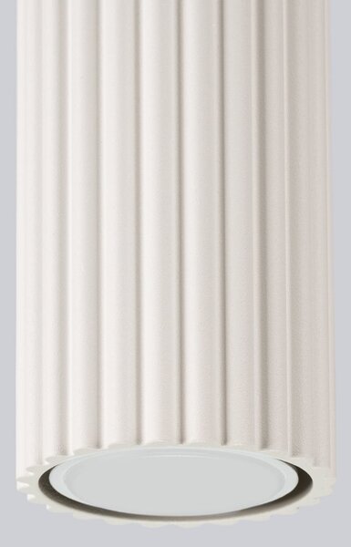 Stropné svietidlo Karbon, 1x béžové kovové tienidlo, (20 cm)