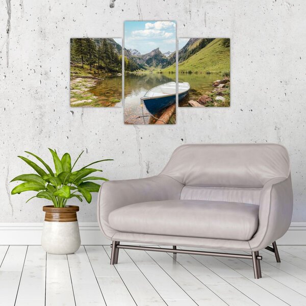Obraz - Seealpsee, jazero Švajčiarska (90x60 cm)