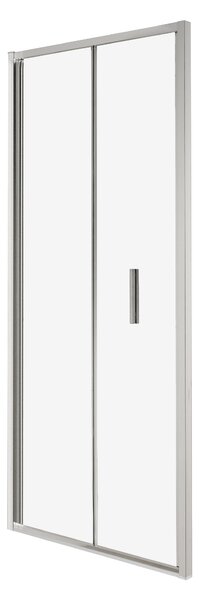 Novoterm Zalamovacie sprchové dvere NV-Solid DH CHR 80, chróm/transparent - bez vaničky