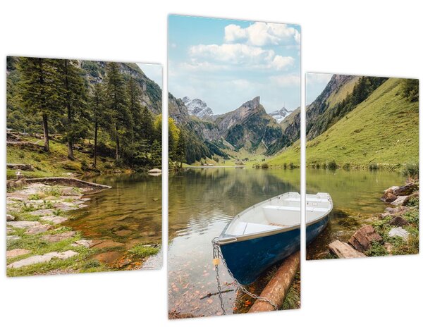 Obraz - Seealpsee, jazero Švajčiarska (90x60 cm)