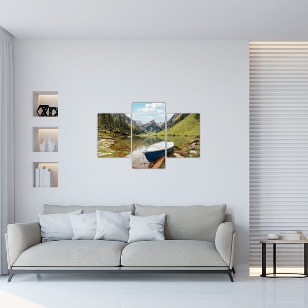 Obraz - Seealpsee, jazero Švajčiarska (90x60 cm)
