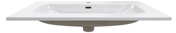 Comad Nábytkové keramické umývadlo FLY WHITE GLOSS UM 80-46 DP, 81x46 cm, biela lesklá