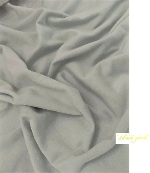 Zdravsi-spanok Posteľná plachta Jersey 006-Sivá 90x200 cm