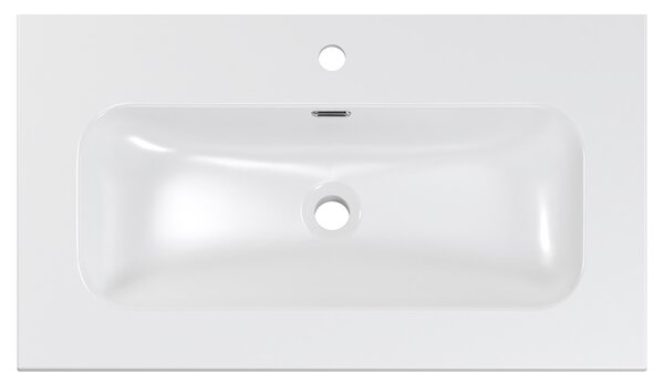 Comad Nábytkové keramické umývadlo FLY WHITE GLOSS UM 80-46 DP, 81x46 cm, biela lesklá