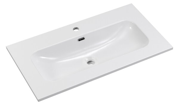 Comad Nábytkové keramické umývadlo FLY WHITE GLOSS UM 80-46 DP, 81x46 cm, biela lesklá