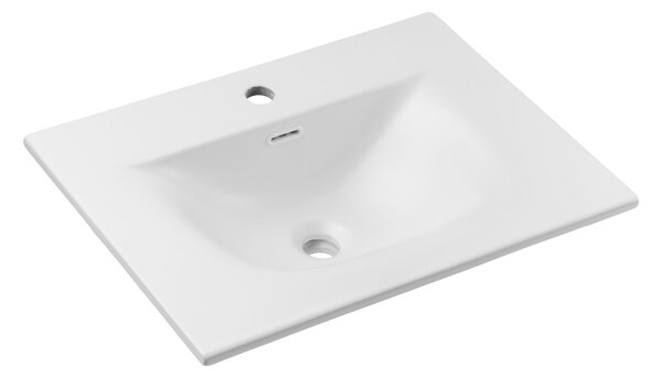 Comad Nábytkové keramické umývadlo SKY 1 60 MATT WHITE, 61x46 cm, biela matná