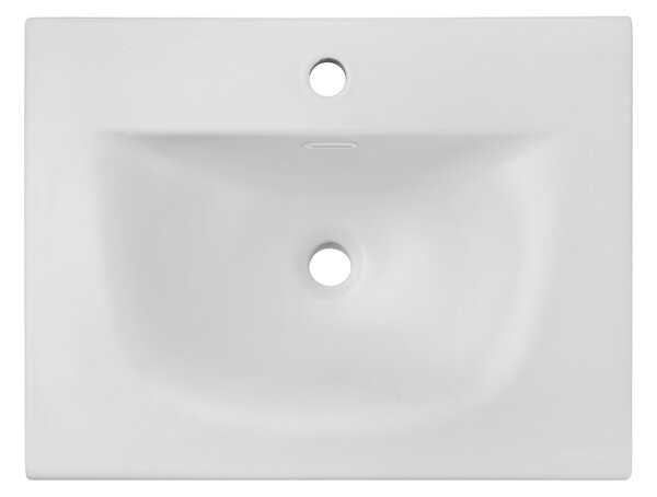 Comad Nábytkové keramické umývadlo SKY 1 60 MATT WHITE, 61x46 cm, biela matná