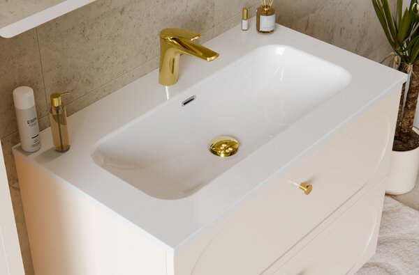 Comad Nábytkové keramické umývadlo FLY WHITE GLOSS UM 80-46 DP, 81x46 cm, biela lesklá