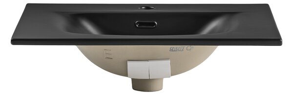 Comad Nábytkové keramické umývadlo SKY 1 BLACK MATT 60 DP, 61x46 cm, čierna matná