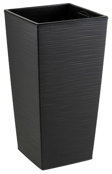 PLASTOVÝ KVETINÁČ PORTO RIFLO 67,5X35X35 CM ČIERNA