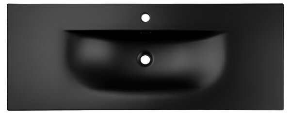 Comad Nábytkové keramické umývadlo SKY 1 BLACK MATT 120 DP, 121x46 cm, čierna matná