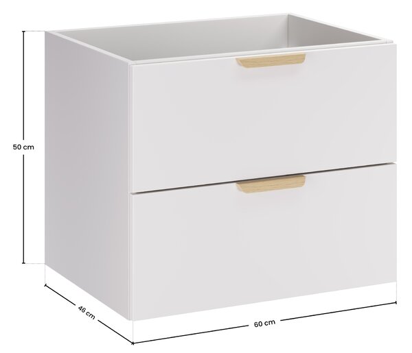 Comad Kúpeľňová skrinka pod umývadlo Aster White 60 biela