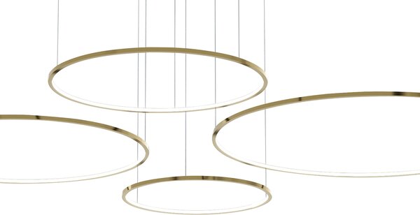 Závesné LED svietidlo Saturno, 4x LED 120w, 4000k, g
