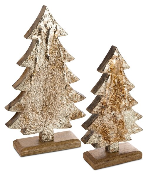 DEKORAČNÁ SOŠKA WOOD1 SADA 2KS 12X21 CM VIACFAREBNÁ