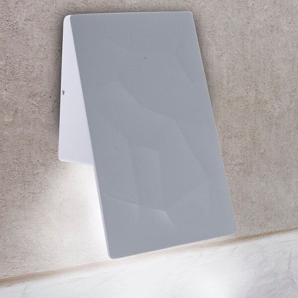 Exteriérové nástenné LED svietidlo Cracks, 1x LED 10w, biele