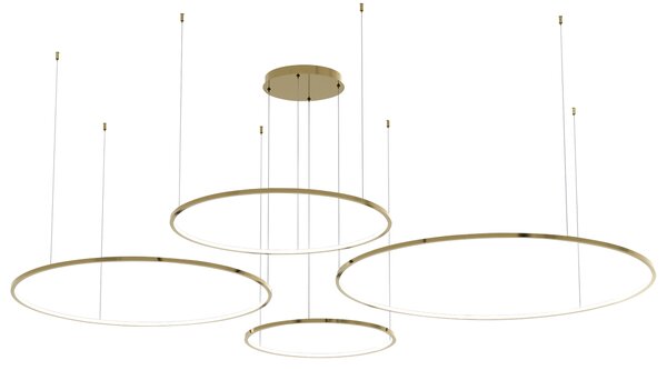 Závesné LED svietidlo Saturno, 4x LED 120w, 4000k, g