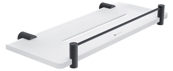 Nimco Polica IXI s ohrádkou, 30 cm BORMO čierna - BRC X430-X-90
