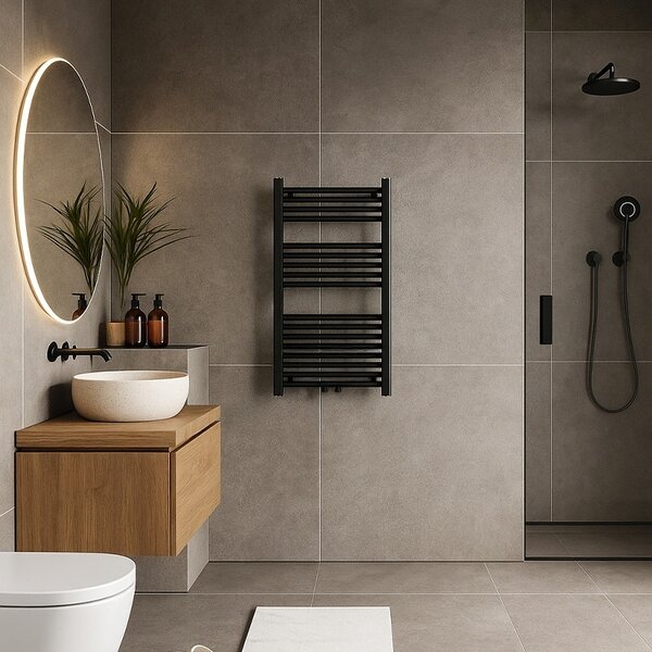 BPS-koupelny Kúpeľňový radiátor CORSO BL 2 50x90 cm, čierny