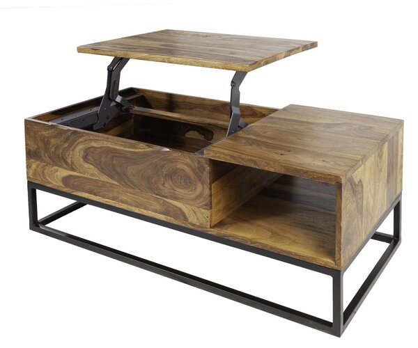 Dizajnový konferenčný stolík Timber Function 110 cm sheesham