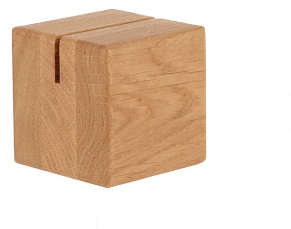 ČistéDrevo Drevený stojanček na menu 6 × 6 cm