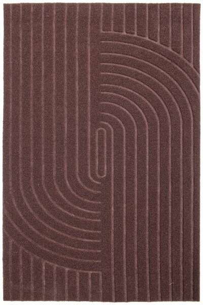 Textilná rohožka EMBOSSED VELVET T-008 HNEDÁ rozmer: 40x60 cm