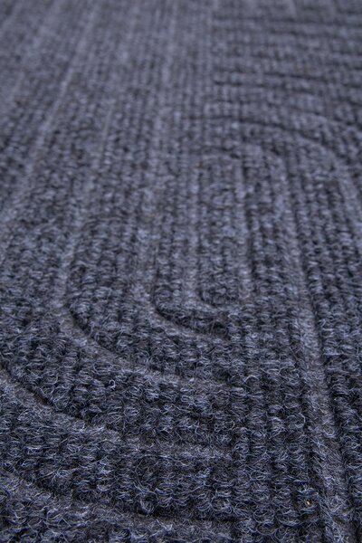 Textilná rohožka EMBOSSED T-008 TMAVOSIVÁ rozmer: 40x60 cm