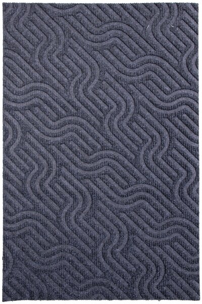 Textilná rohožka EMBOSSED T-004 TMAVOSIVÁ rozmer: 43x75 cm