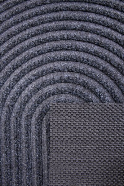 Textilná rohožka EMBOSSED T-025 TMAVOSIVÁ rozmer: 40x60 cm