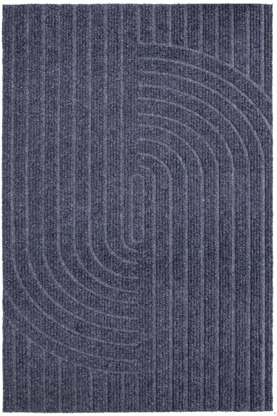 Textilná rohožka EMBOSSED T-008 TMAVOSIVÁ rozmer: 40x60 cm