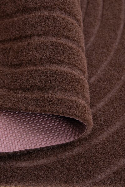 Textilná rohožka EMBOSSED VELVET T-008 HNEDÁ rozmer: 40x60 cm