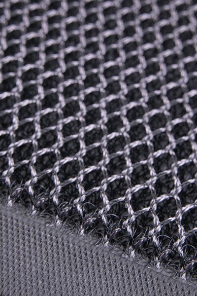 NET 3D ČIERNA A SIVÁ textilná rohožka rozmer: 40x60 cm