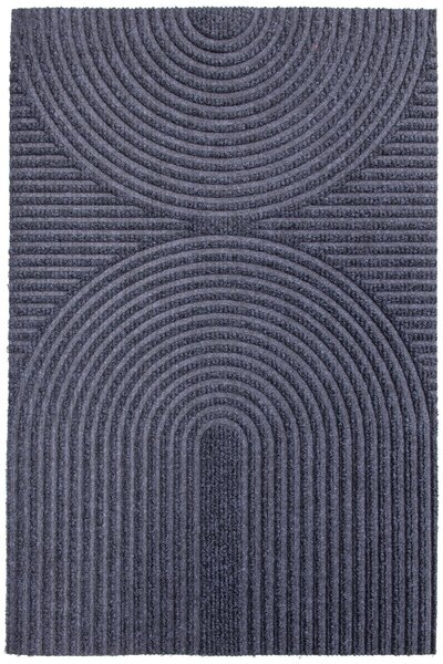 Textilná rohožka EMBOSSED T-025 TMAVOSIVÁ rozmer: 40x60 cm