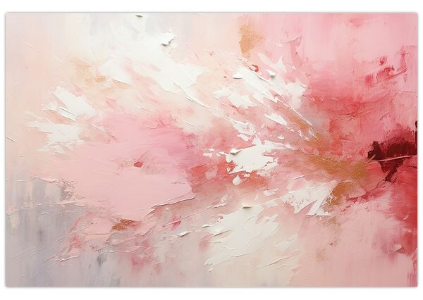Obraz - Ružový abstrakt (90x60 cm)