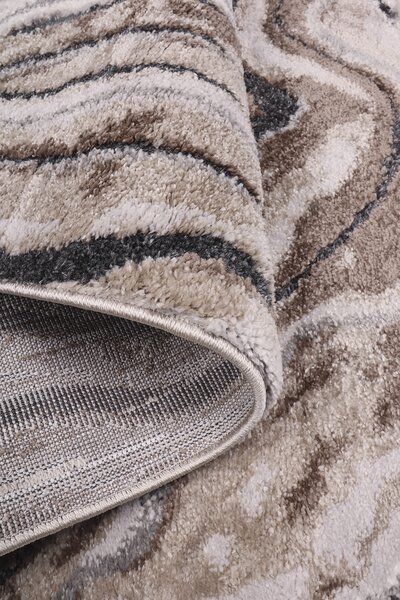 Koberec Bonanza 9106B GREY/BROWN (Dara) rozmery koberec: 80x150 cm