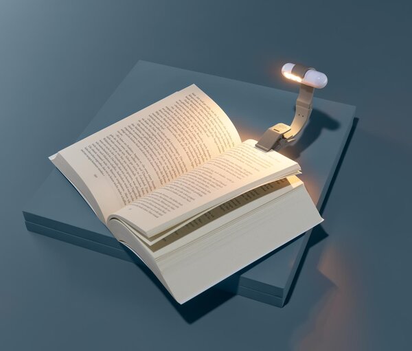Lampička na čítanie s LED a akumulátorom