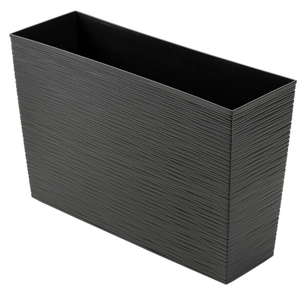 PLASTOVÝ KVETINÁČ BLOOM RIFLO 36X56X20 CM ČIERNA