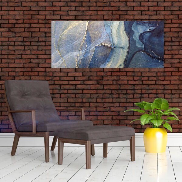 Obraz - Abstrakcia alkoholovým atramentom (120x50 cm)