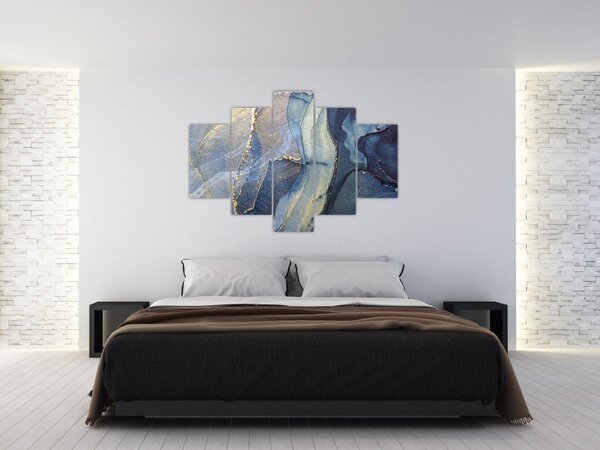 Obraz - Abstrakcia alkoholovým atramentom (150x105 cm)