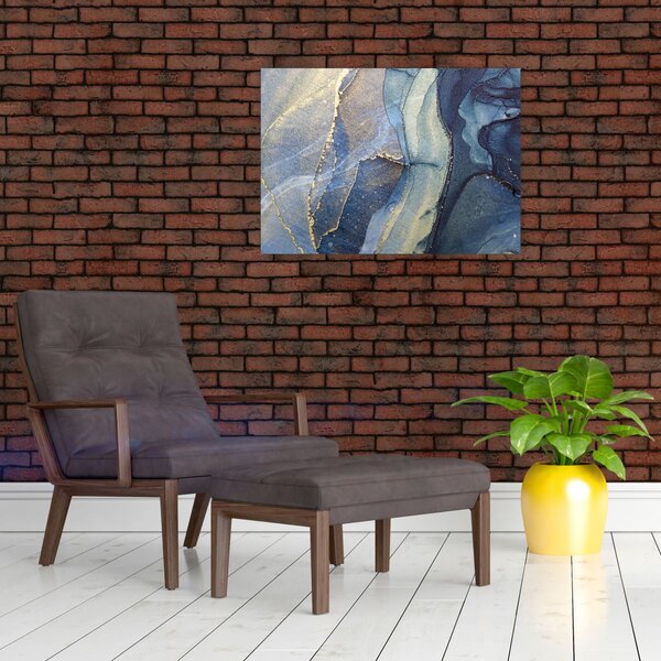 Obraz - Abstrakcia alkoholovým atramentom (70x50 cm)