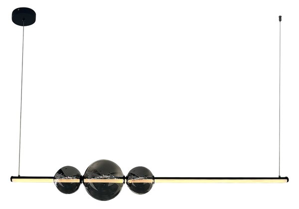 Závesné LED svietidlo Kugel, 1x LED 30w, 4000k, b/g