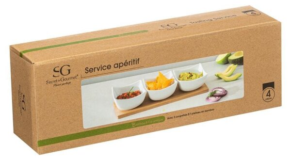 Porcelánová servírovacia miska Trio 30x10x6 cm sada 3ks
