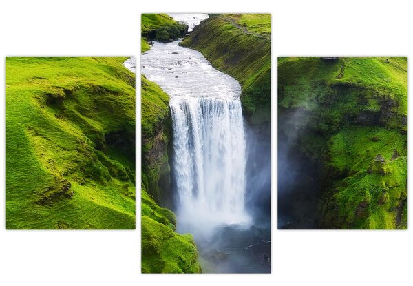 Obraz - Vodopád Skogafoss (90x60 cm)