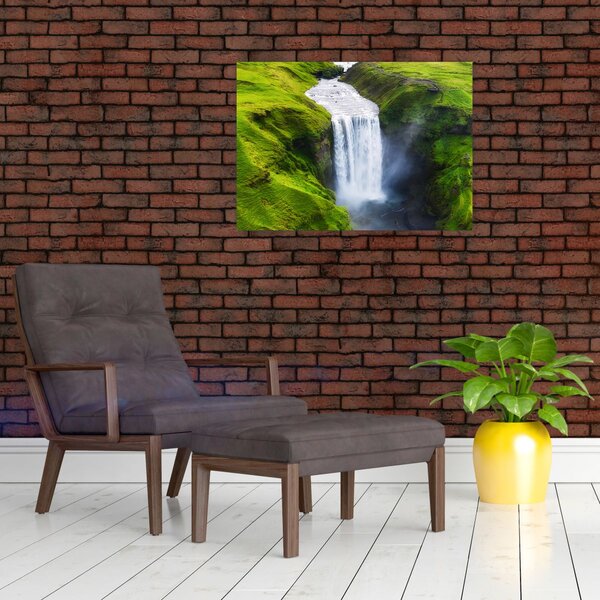 Obraz - Vodopád Skogafoss (70x50 cm)