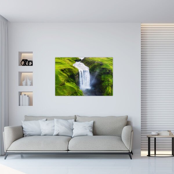 Obraz - Vodopád Skogafoss (90x60 cm)