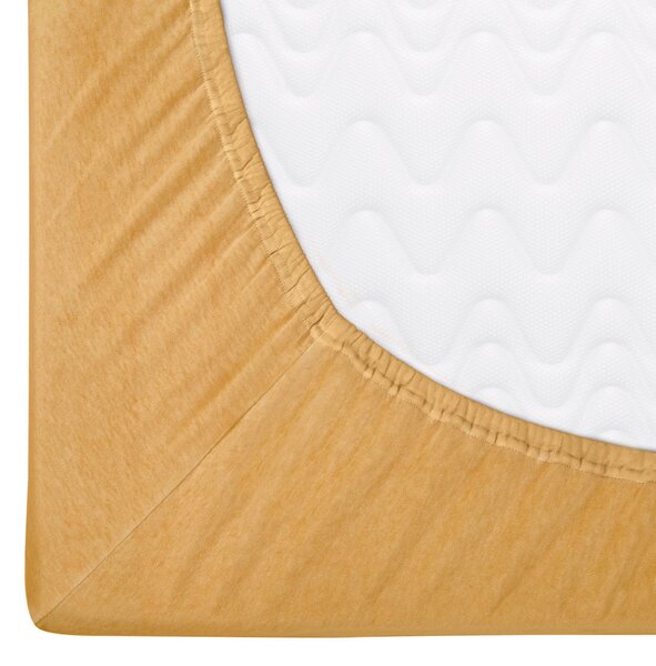 JERSEY PRESTIERADLO 90X200 CM HORČICOVÉ