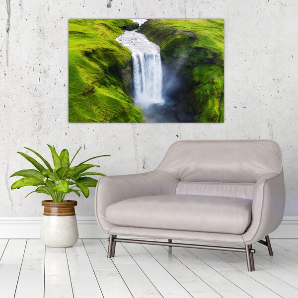 Obraz - Vodopád Skogafoss (90x60 cm)