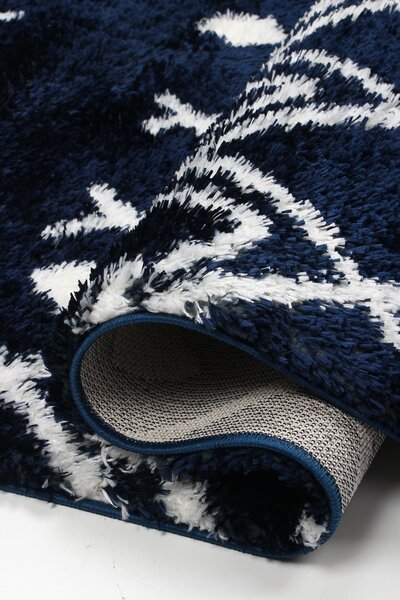 Koberec Boho 590 NAVY BLUE/CREAM rozmery koberec: 60x100 cm