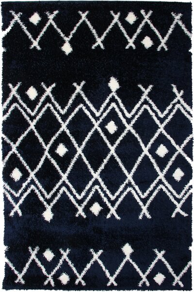 Koberec Boho 590 NAVY BLUE/CREAM rozmery koberec: 60x100 cm