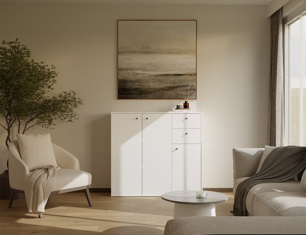 TP Living Komoda Fran 120 cm biela